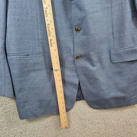 Ermenegildo Zegna Trofeo Blazer Men's 56R 2XL Wool Sport Coat Switzerland Check